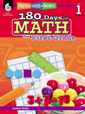 cover image of 180 Days of Math for First Grade: Practice, Assess, Diagnose